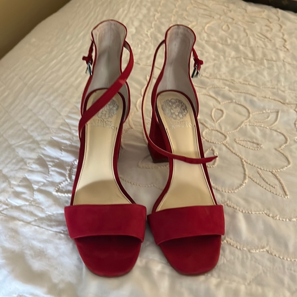 Vince Camuto Red Suede Shoes size 8 1/2